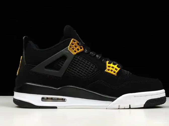 Rep Onekick 308497-032 Gold-White Metallic Jordan Royalty 4 Air Black 0416